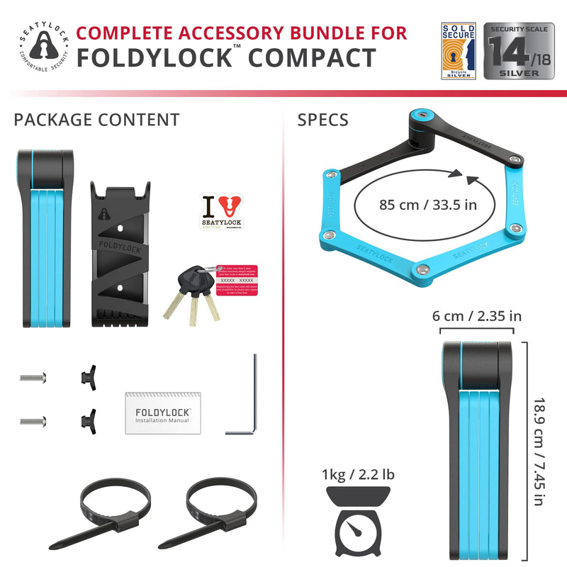 Load image into Gallery viewer, Foldylock Compact - Seatylock’s All-Time Bestseller Folding Bike Lock
