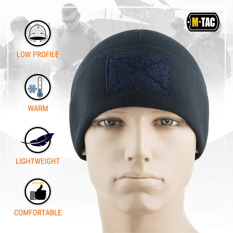 Load image into Gallery viewer, M-Tac Fleece Tactical Watch Cap Beanie With Patch Panel (270 g/m2)