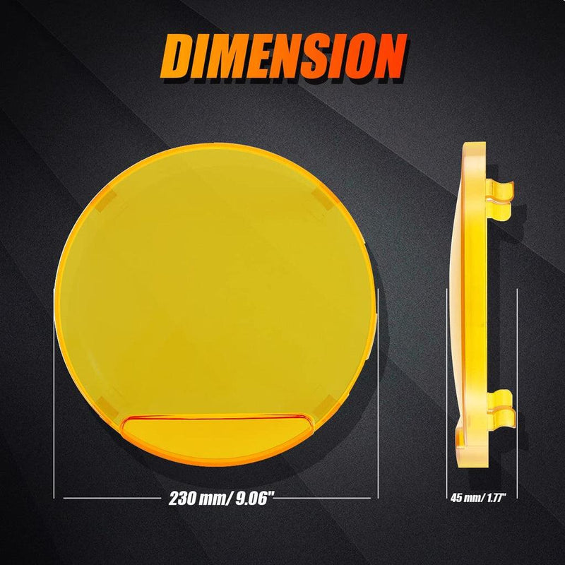 Load image into Gallery viewer, (2pcs/set) 7 Inch/ 9 Inch Round LED Driving Light Amber Cover Light Shield Cover