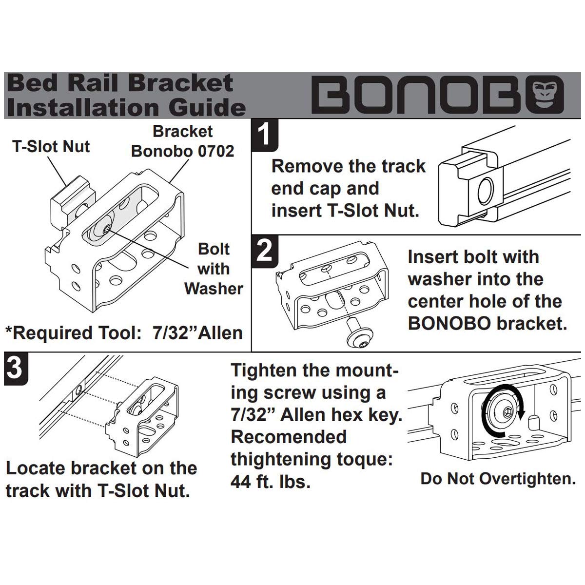 Bed Rail Tie Down Bracket & Accessory Mount