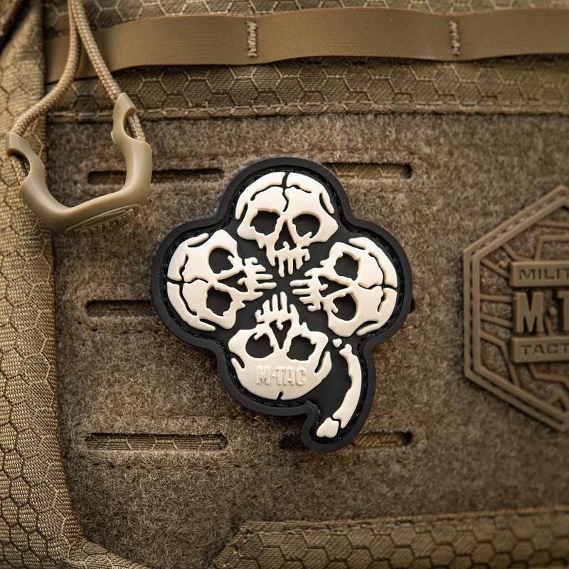 Load image into Gallery viewer, M-Tac Patch Clover with Skull 3D PVC