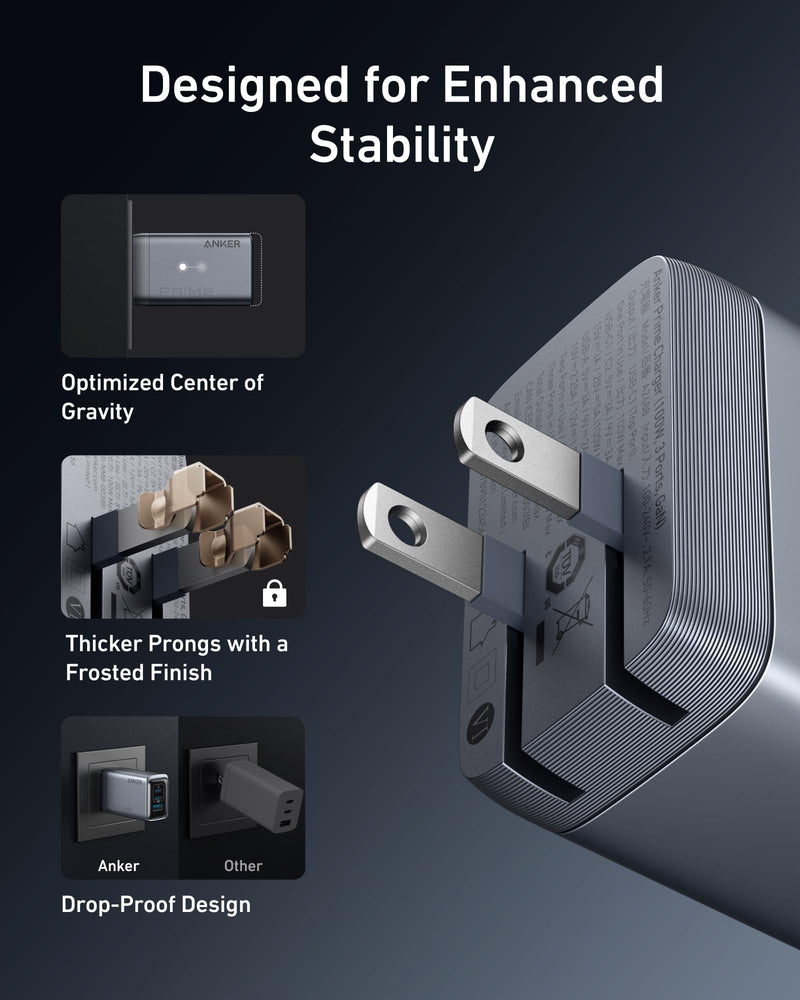 Load image into Gallery viewer, Anker Prime Charger (100W, 3 Ports, GaN)