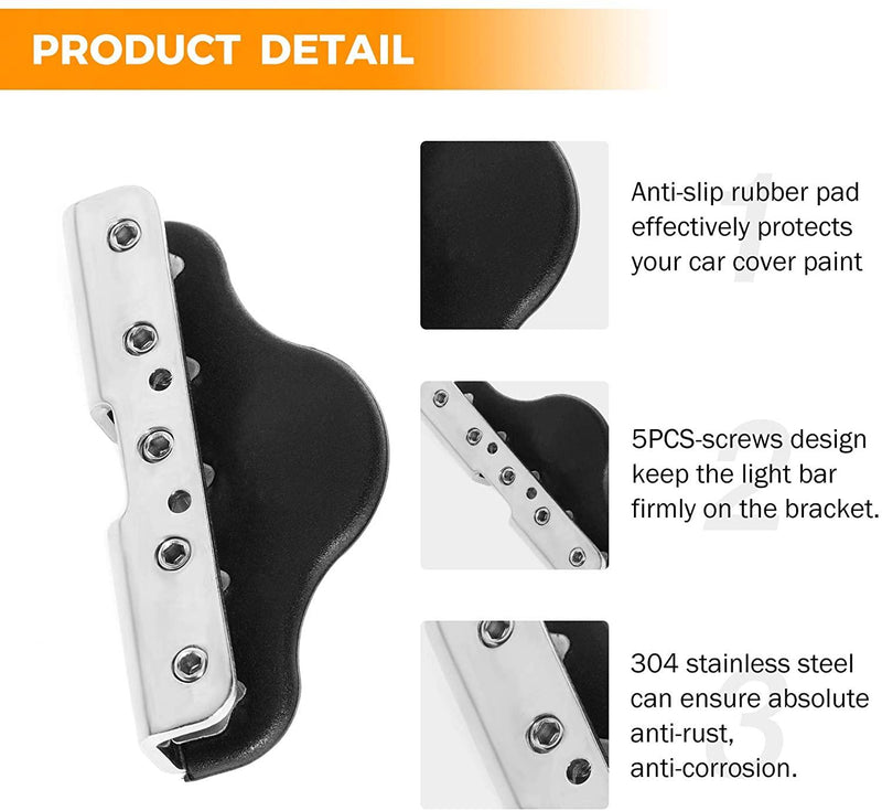Load image into Gallery viewer, (2pcs/set) Universal LED Light Bar Spot Light Mounting Brackets Clamp Holder Design for Jeep Truck SUV Offroad