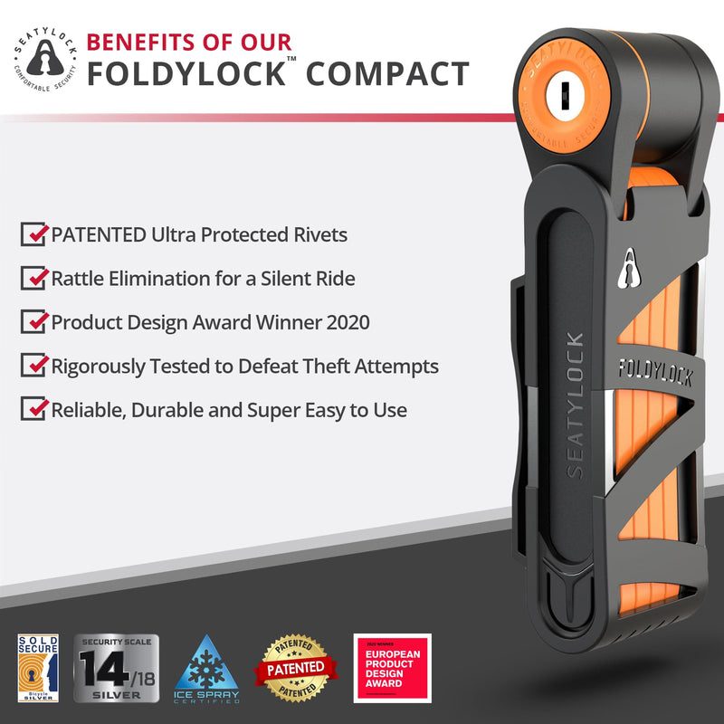 Load image into Gallery viewer, Foldylock Compact - Seatylock’s All-Time Bestseller Folding Bike Lock