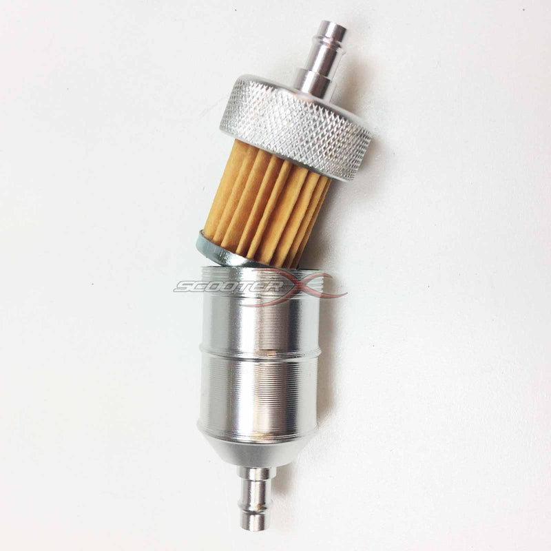 Load image into Gallery viewer, Aluminum Inline Fuel Filter 1/4" Flanges