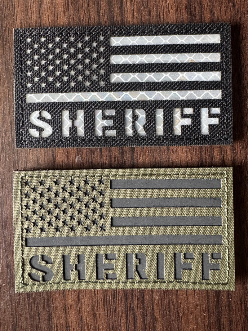 Load image into Gallery viewer, 2x3.5” Sheriff Patch IR or Reflective