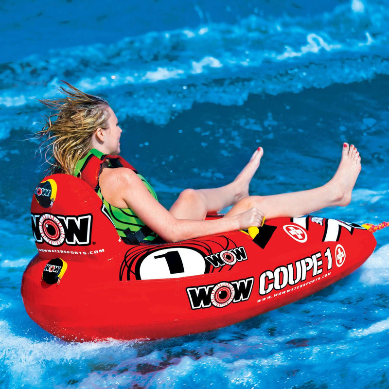 Load image into Gallery viewer, WOW Watersports 1 Person Coupe Cockpit Towable Water Tube