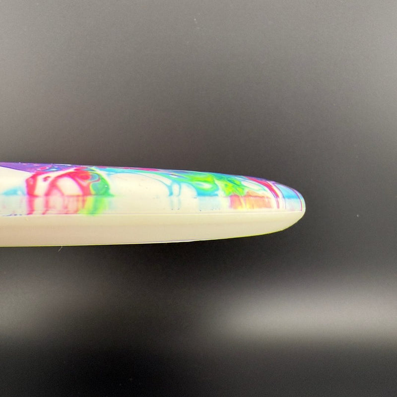 Load image into Gallery viewer, White ESP Luna - Greazy Dyed - Bottom Stamp