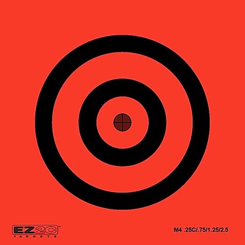 Load image into Gallery viewer, 100 EZ2C Mini Shooting Targets, Bright Fluorescent Self-Adhesive 3.5" x 3.5" USA MADE (Pack of 100)