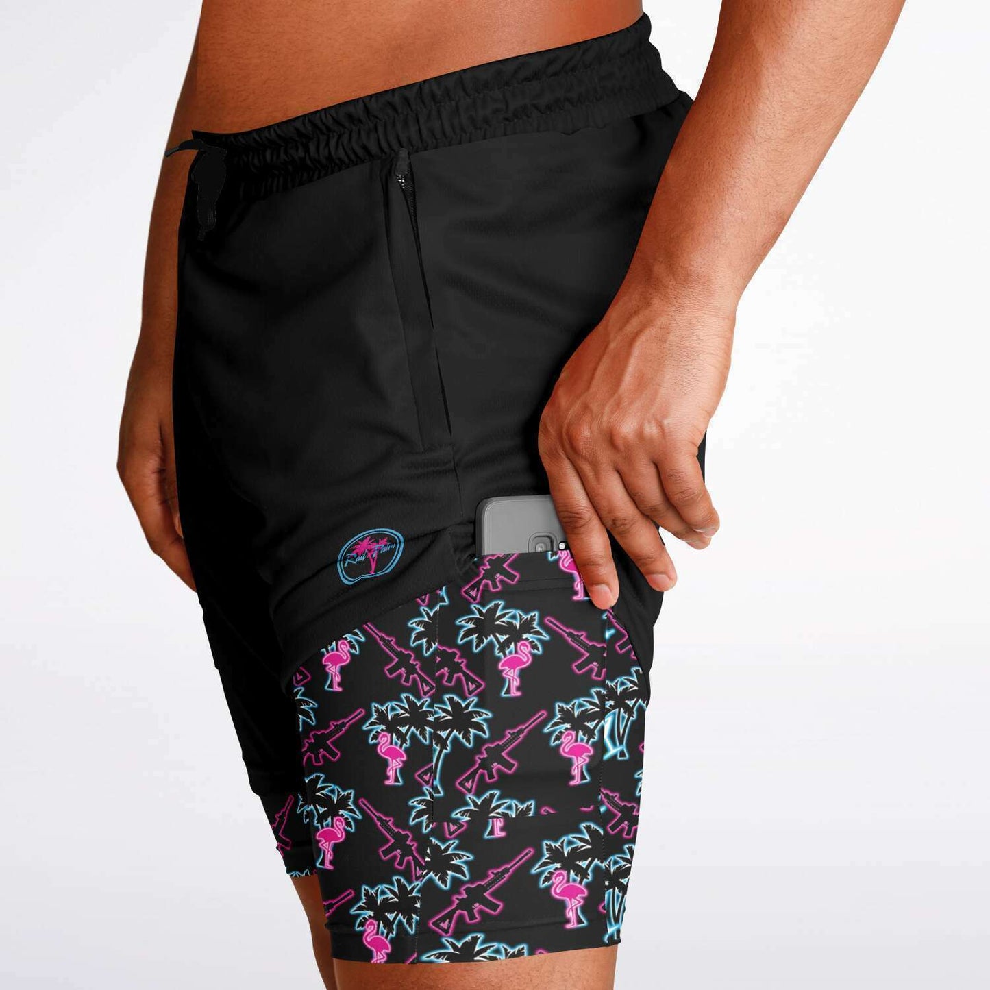 Rad Palm Neon Attack 2 in 1 Shorts