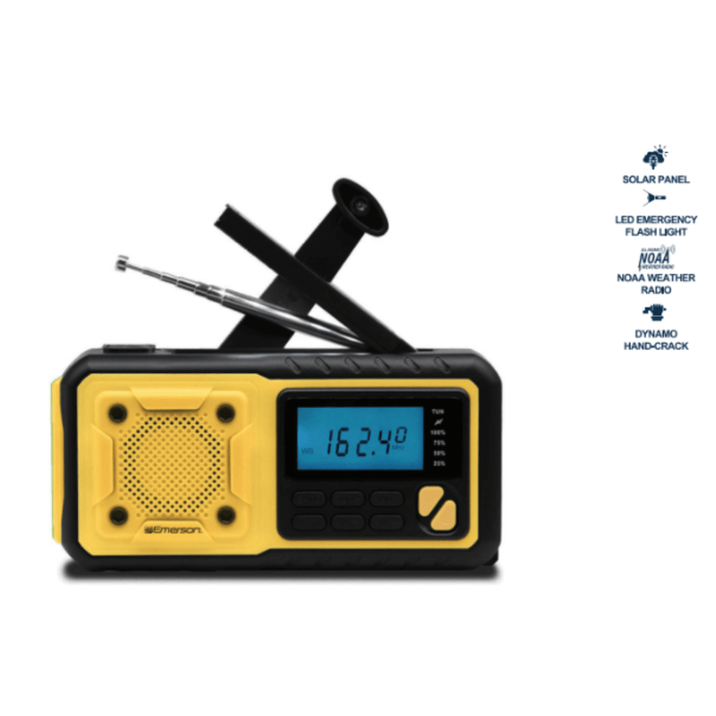 Load image into Gallery viewer, Emerson Emergency AM / FM Radio with Weather Band / Flashlight / Power Bank