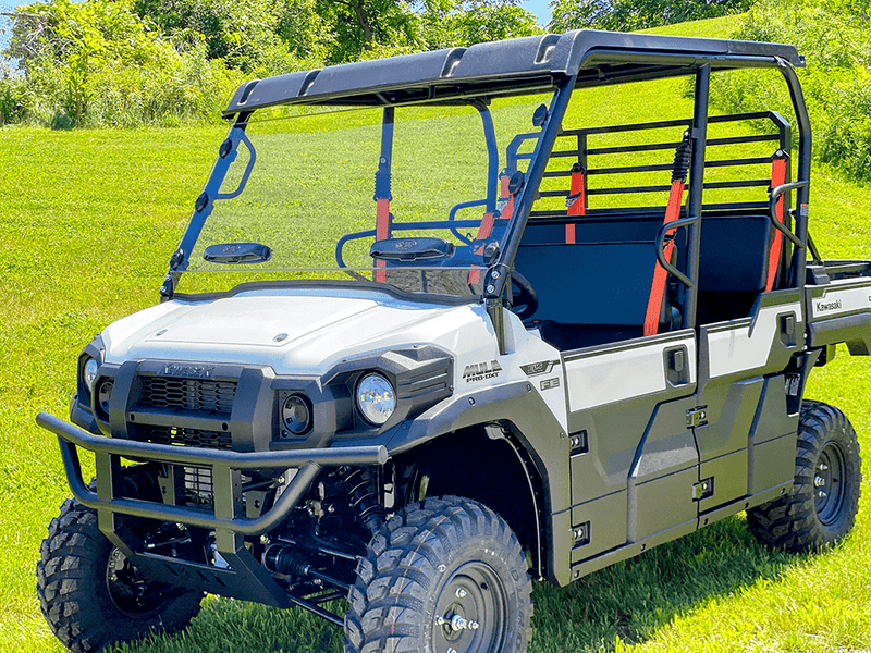 Load image into Gallery viewer, Spike Kawasaki Mule Pro-FXR Full Scratch Resistant Windshield W/Dual Vents