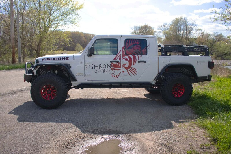Fishbone Offroad 2018+ Jeep Wrangler JL/JLU/2020+ Gladiator JT Alum Front Fender Flares - Black