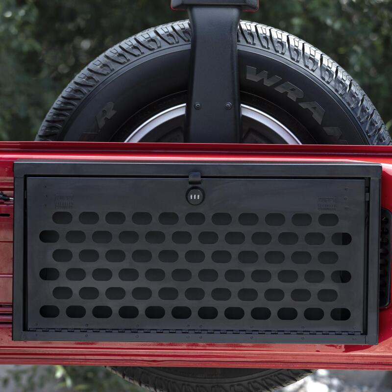 Tuffy Jeep Wrangler Molle Tailgate Lockbox W/ Combo Lock