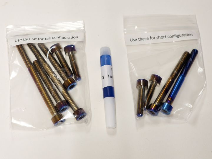 Load image into Gallery viewer, Surron Light Bee/Talaria Sting Bar Mount Titanium Bolt Kit By Warp 9
