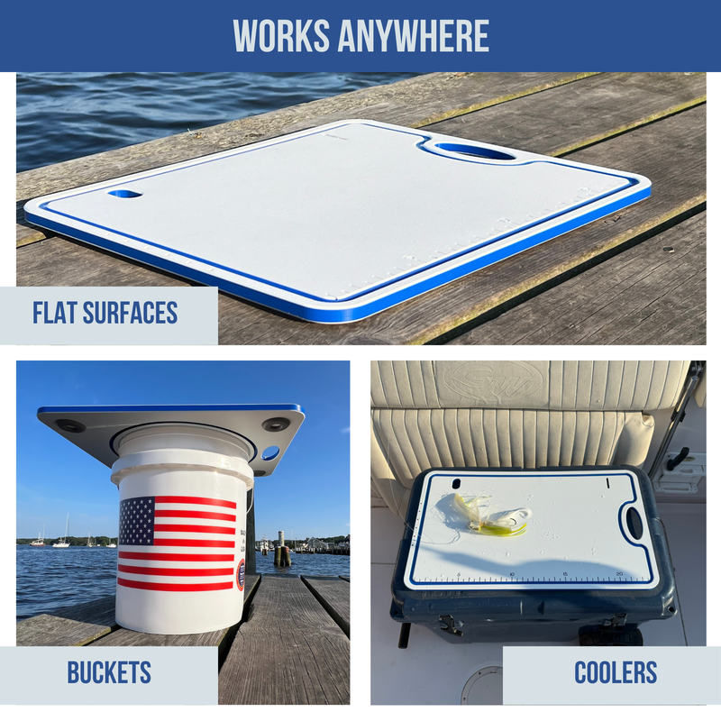 Load image into Gallery viewer, Made in the USA | Premium Bucket or Cooler Fishing Cutting Board