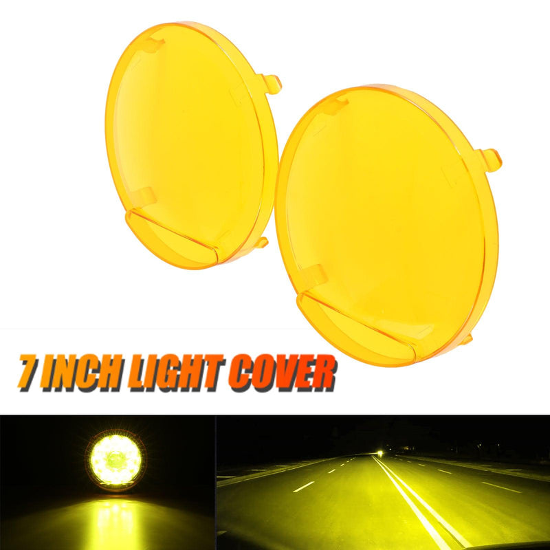 Load image into Gallery viewer, (2pcs/set) 7 Inch/ 9 Inch Round LED Driving Light Amber Cover Light Shield Cover