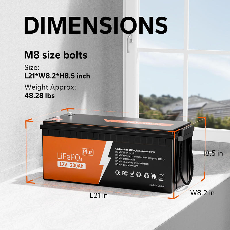 Load image into Gallery viewer, 12V 200Ah LiFePO4 Deep Cycle Lithium Battery