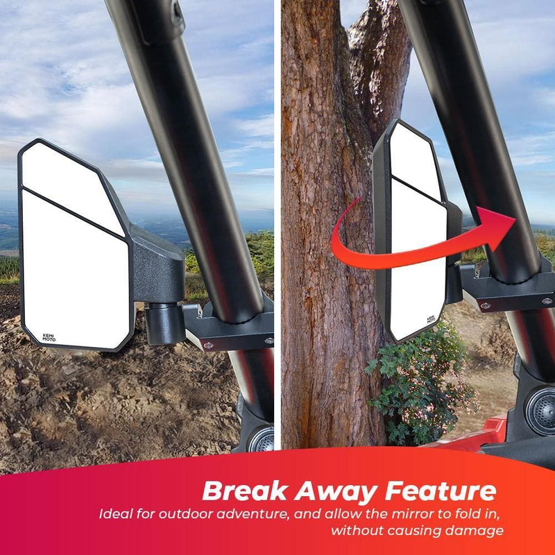 Load image into Gallery viewer, UTV 1.6"-2" Side Mirrors for Polaris RZR, Pioneer, Can Am Maverick X3