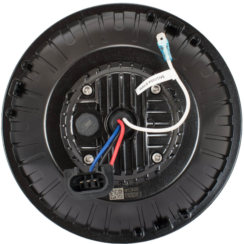 Load image into Gallery viewer, Single 7" Round Amber Halo VX Headlight (with Low-High-Halo)