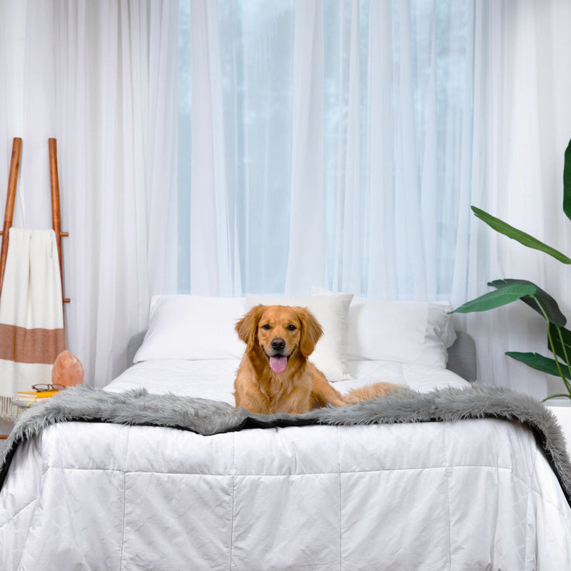 Load image into Gallery viewer, PupProtector™ Waterproof Bed Runner - Charcoal Grey