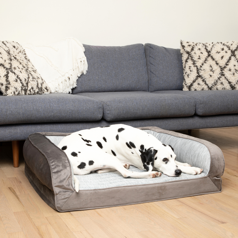 Load image into Gallery viewer, PupChill™ Cooling Bolster Dog Bed