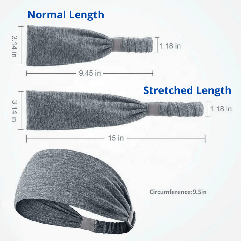 Load image into Gallery viewer, Extra-Wide Sport and Fitness Sweat-Wicking Headband