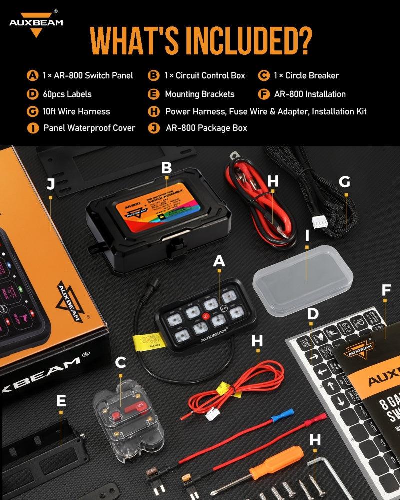 Load image into Gallery viewer, AR Series 6/8 Gang LED Switch Panel,Off Road Light Controller
