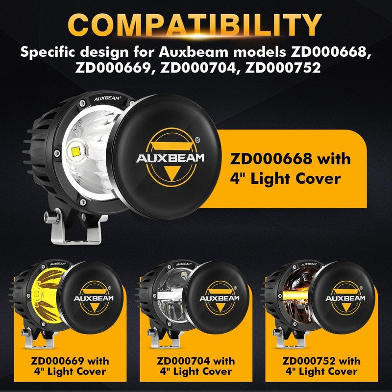 Load image into Gallery viewer, 4 Inch Round LED Pod Lights Black Cover Light Shield Cover