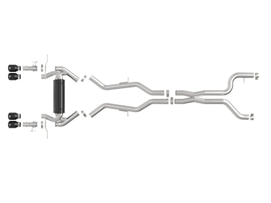 aFe 23-25 BMW M2 L6-3.0L (G87) MACH Force-Xp Cat-Back Exhaust w/ Black Tip 49-36353-B