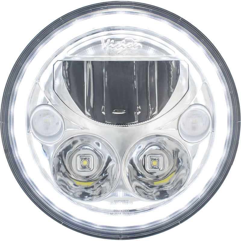 Load image into Gallery viewer, Single 7" Round VX Headlight (with Low-High-Halo)