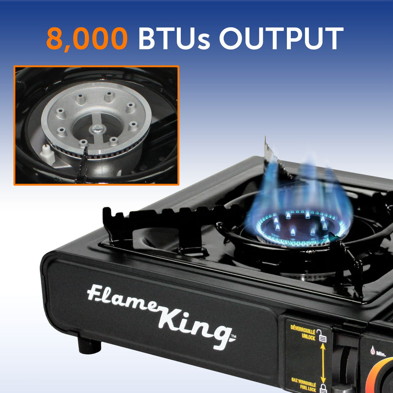 Load image into Gallery viewer, Flame King Portable Butane & Propane Gas Stove with Single Burner