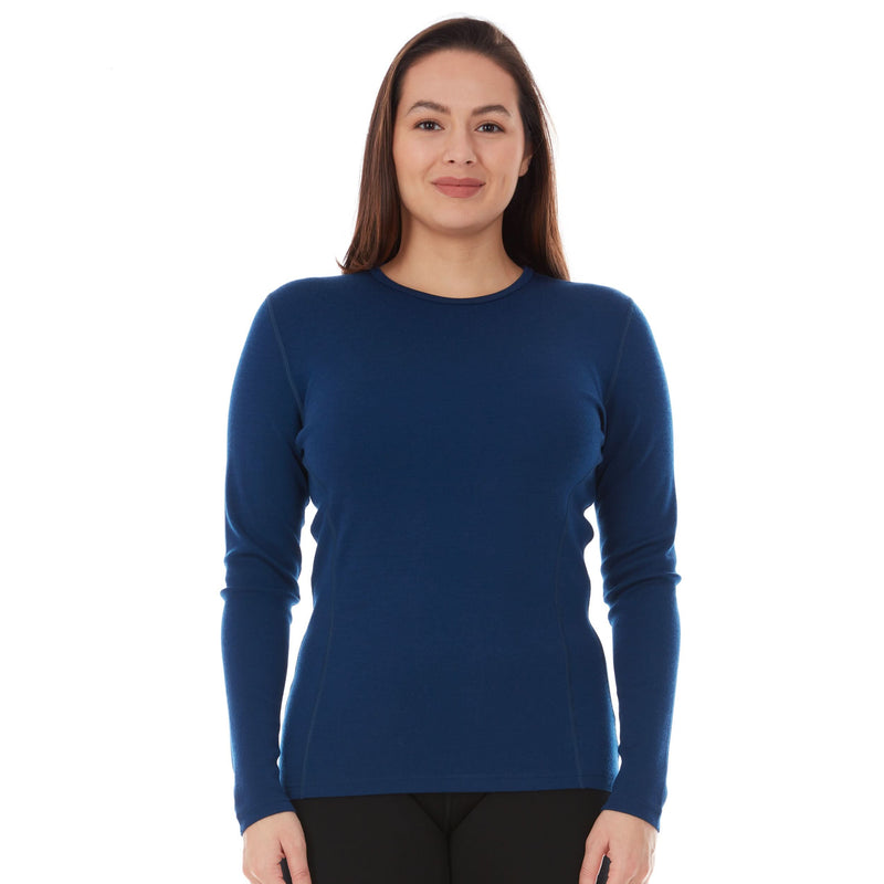 Load image into Gallery viewer, Midweight Women's Wool Crew Top - 100% Merino Wool
