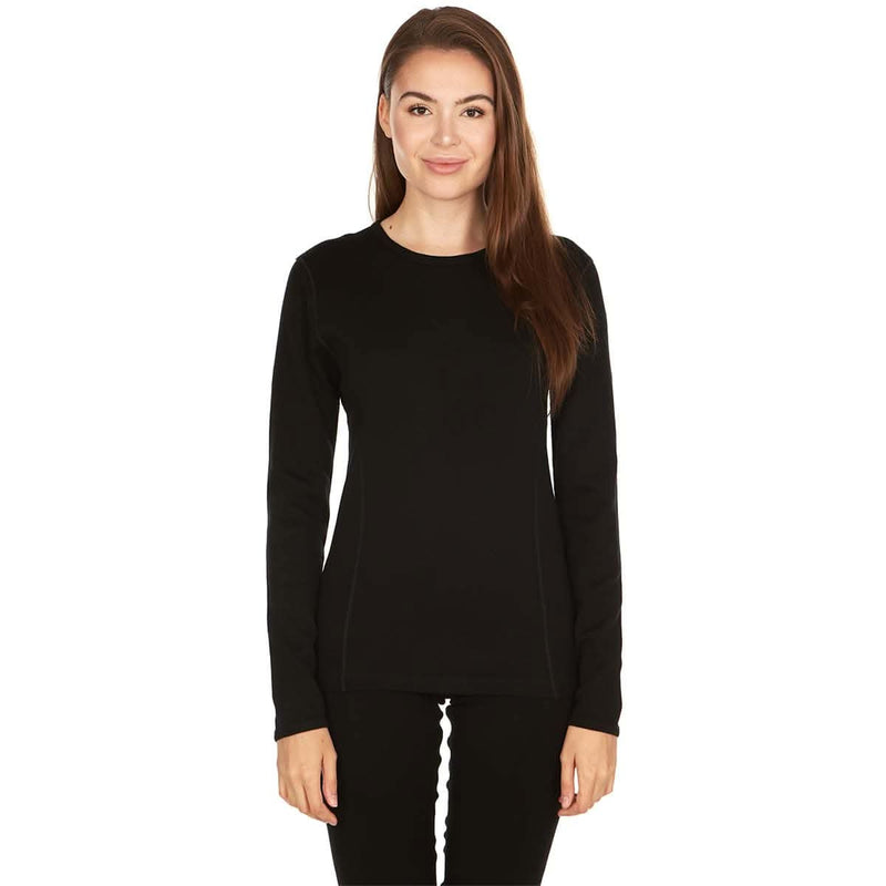 Load image into Gallery viewer, Heavyweight Women's Wool Crew Top Thermal Base Layer - 100% Merino Wool