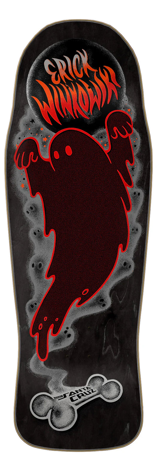 Santa Cruz Winkowski Ghost Shaped Skateboard Deck - 10.34″ Black
