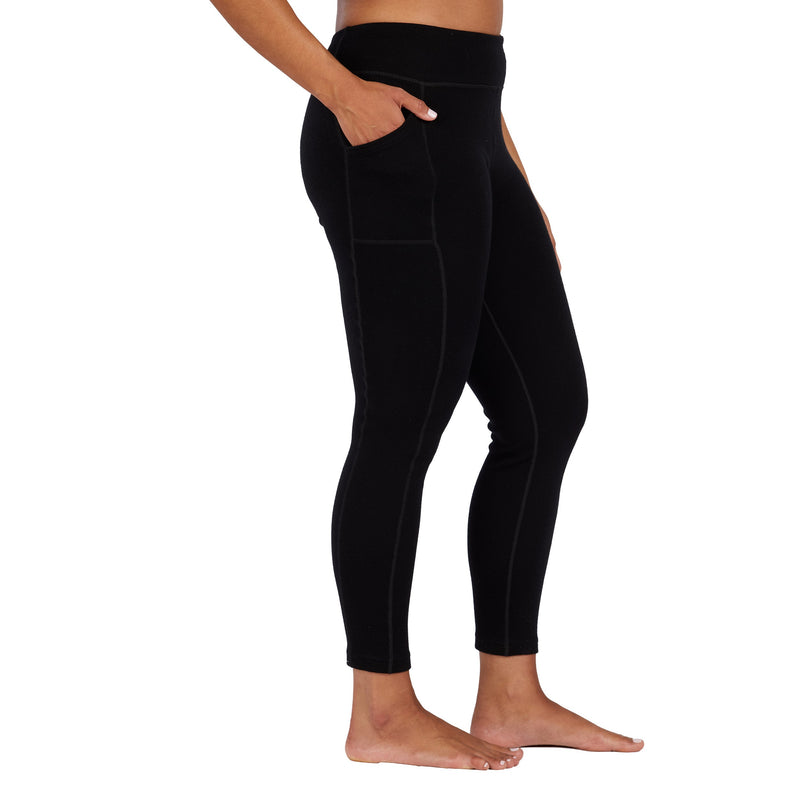 Load image into Gallery viewer, Women's Heavyweight Wool Leggings Thermal Base Layer Bottom - 100% Merino Wool