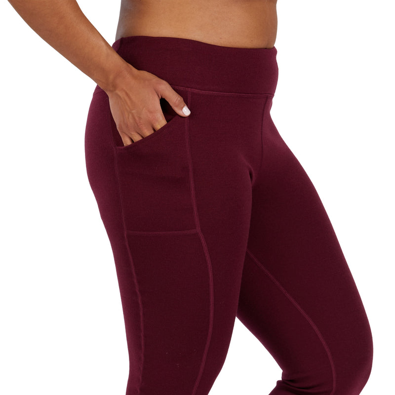 Load image into Gallery viewer, Women's Heavyweight Wool Leggings Thermal Base Layer Bottom - 100% Merino Wool