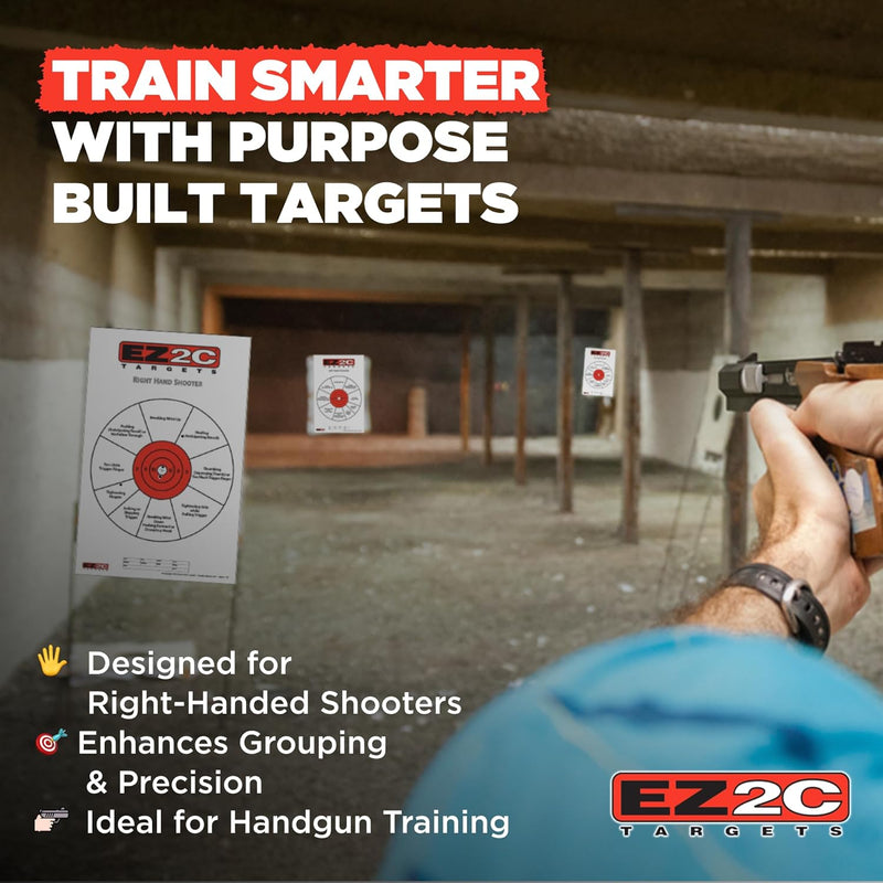 Load image into Gallery viewer, EZ2C Right Hand/Left Hand Diagnostic Training Paper Target 11”x17” USA MADE Style 11
