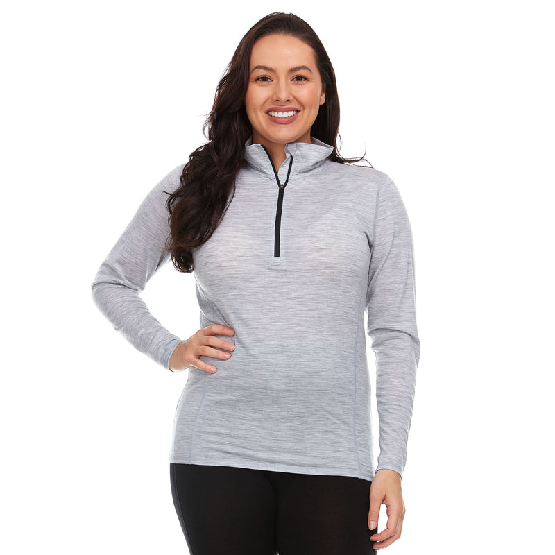 Load image into Gallery viewer, Microweight Women's Wool 1/4-Zip - Woolverino