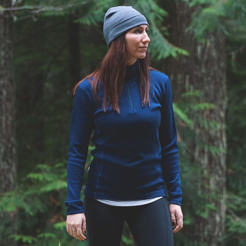 Load image into Gallery viewer, Midweight Women's Wool 1/4 Zip - 100% Merino Wool