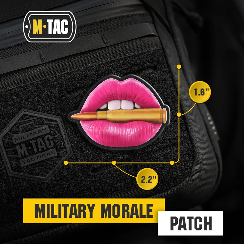 Load image into Gallery viewer, M-Tac Patch Pink Lips with Bullet PVC