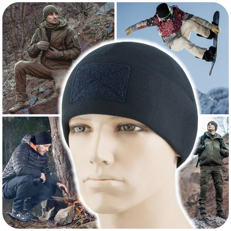 Load image into Gallery viewer, M-Tac Fleece Tactical Watch Cap Beanie With Patch Panel (270 g/m2)