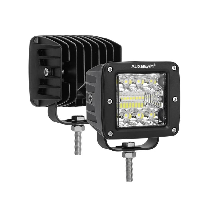 Load image into Gallery viewer, (2pcs/set) 3 Inch LED Pods Light Spot Beam with 2-Lead Wiring Harness for Truck Jeep SUV Offroad 4x4