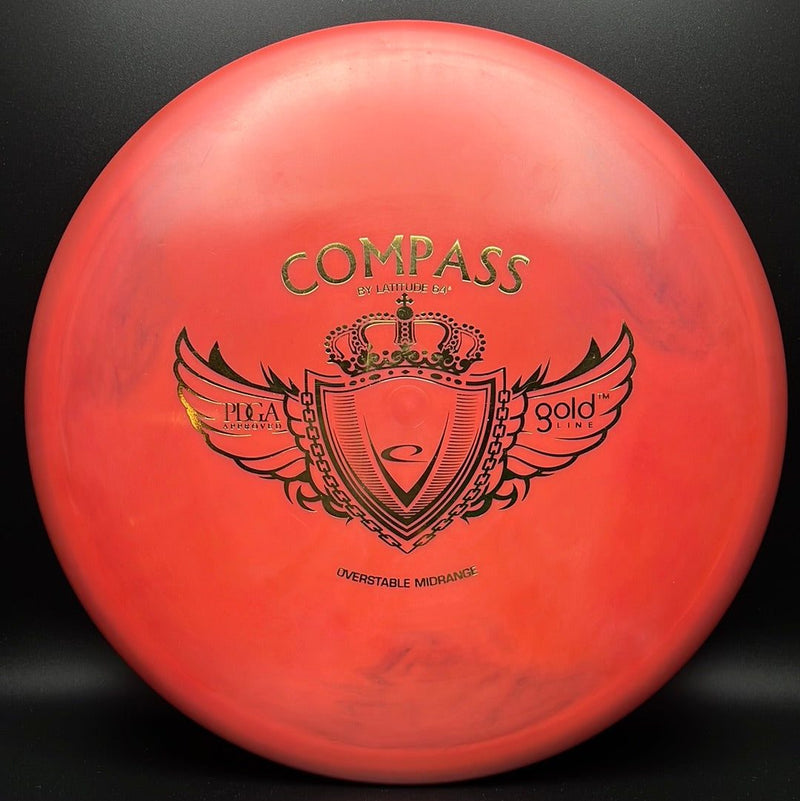 Load image into Gallery viewer, Gold Line Compass - PFN - Wings