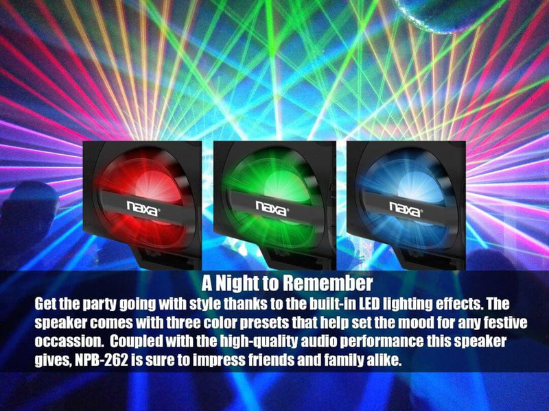 Load image into Gallery viewer, Naxa MP3/CD Bass Reflex Boombox and PA System with Bluetooth