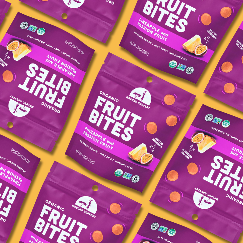 Load image into Gallery viewer, Organic Fruit Bites: Pineapple & Passionfruit