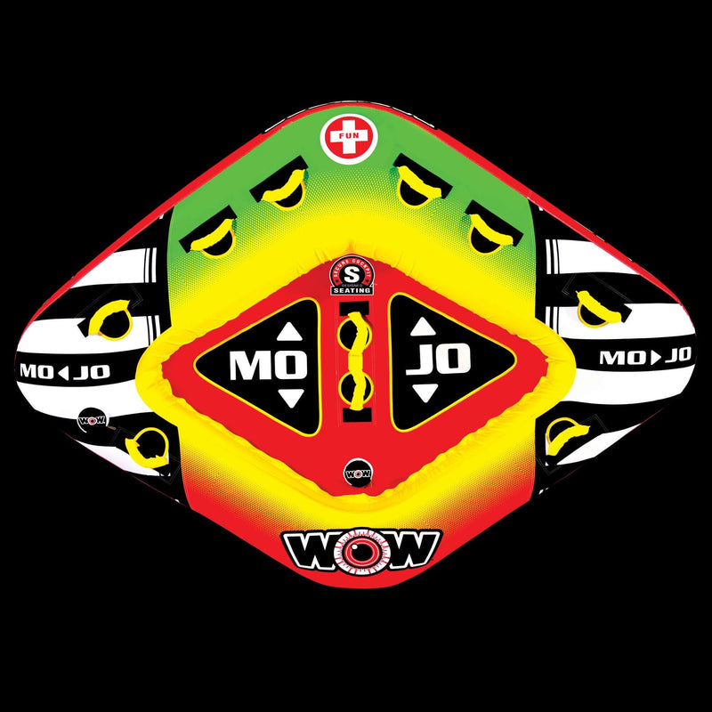 Load image into Gallery viewer, WOW Sports Mojo 1- 3 Person Towable Water Tube For Pool and Lake (16-1070)