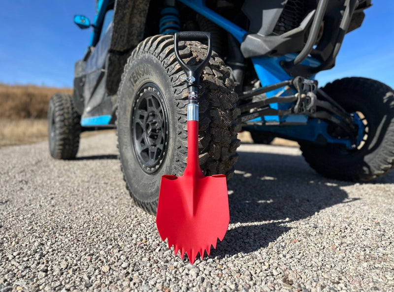 Load image into Gallery viewer, Krazy Beaver Mini Shovel with guard(Textured Red Head / Black Handle # 45642)