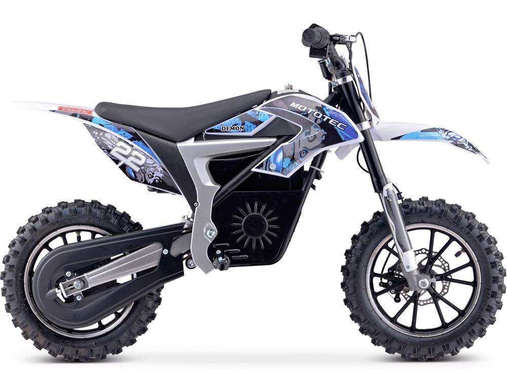 Electric Dirt Bike 36v 500w Lithium Blue - Skoutley Outdoors LLC