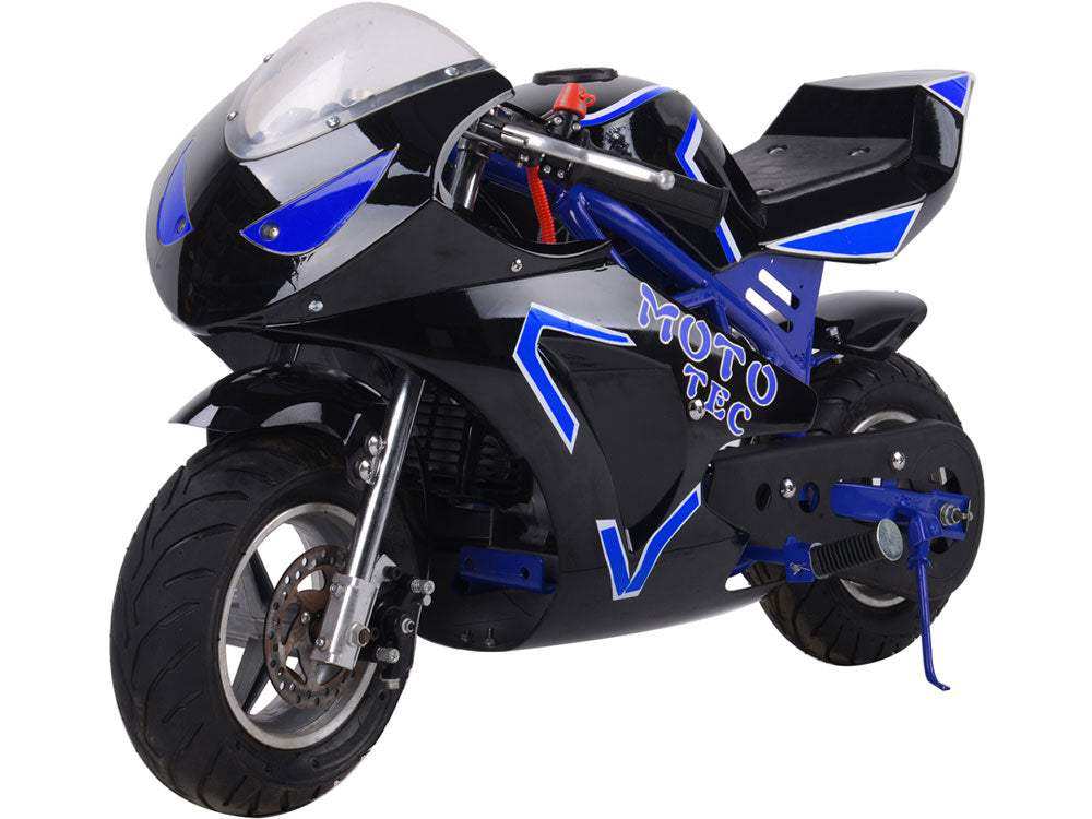 Gas Pocket Bike Gt 49cc 2-stroke Blue - Skoutley Outdoors LLC